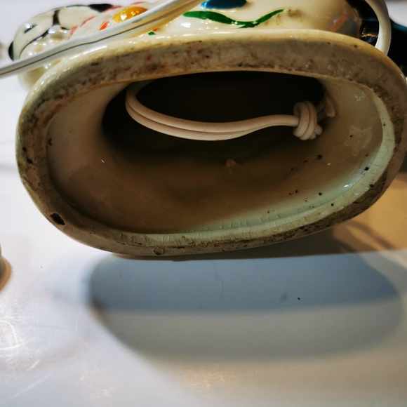 Vintage Ceramic Nursery Lamp / Horse / Flowers - Picture 16 of 16